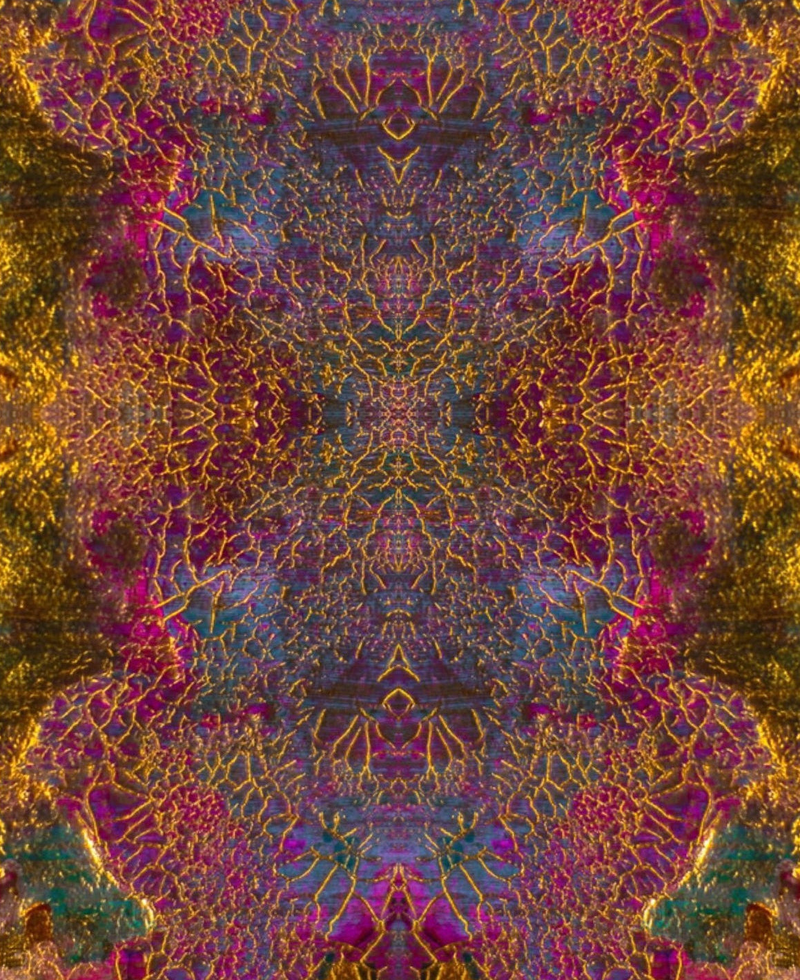 Golden Imperfections Kaleidoscopic Print 8x10